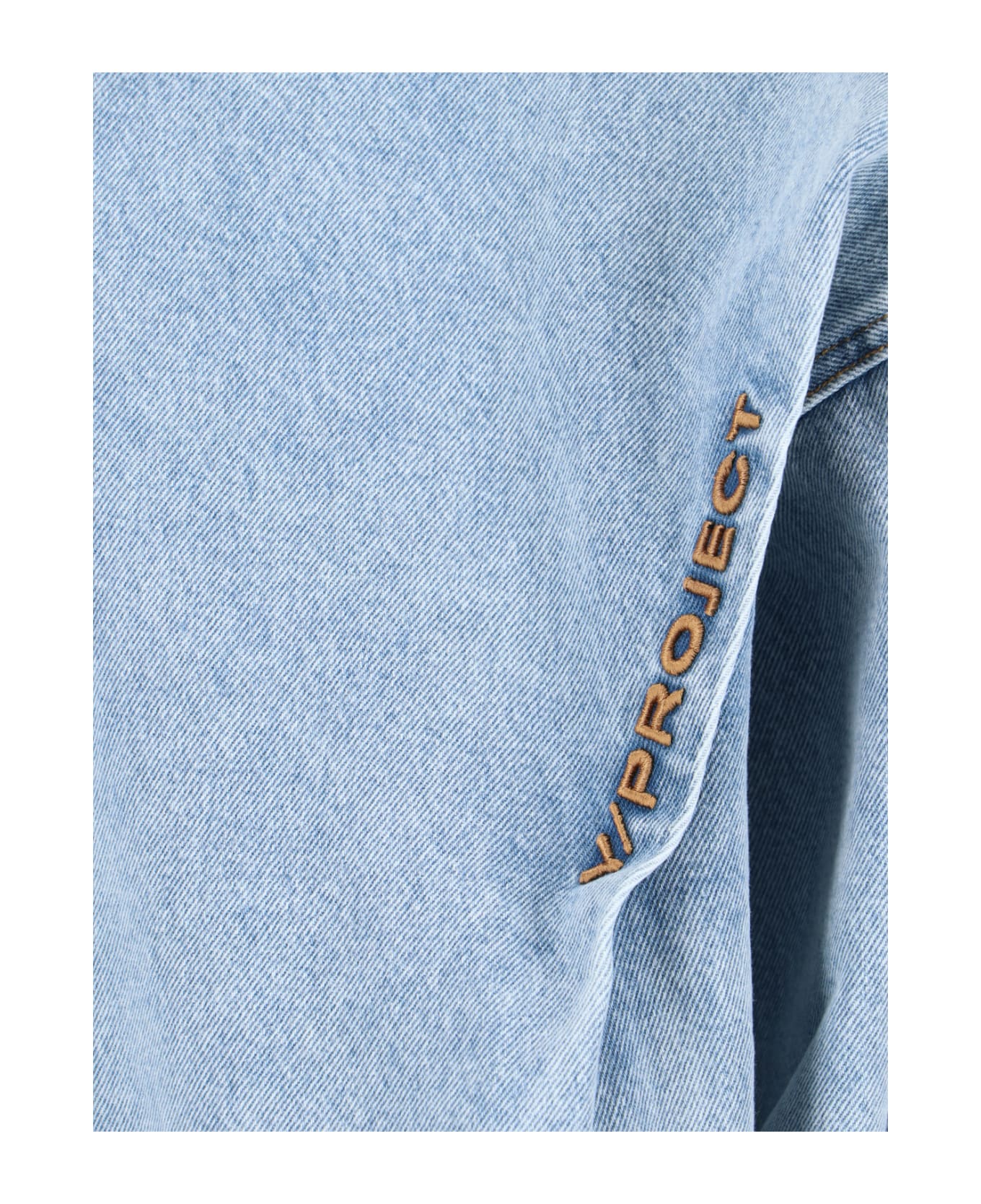 Y/Project "pinched Logo" Windbreaker Jacket - Light Blue コート＆ジャケット