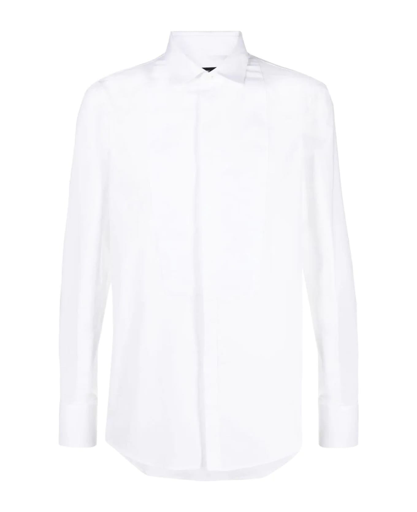 Dsquared2 White Stretch-cotton Shirt - Bianco
