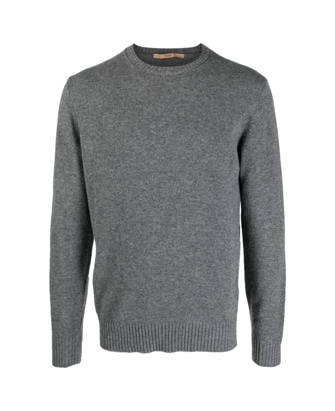 Nuur Long Sleeves Crew Neck Sweater - Grey ニットウェア