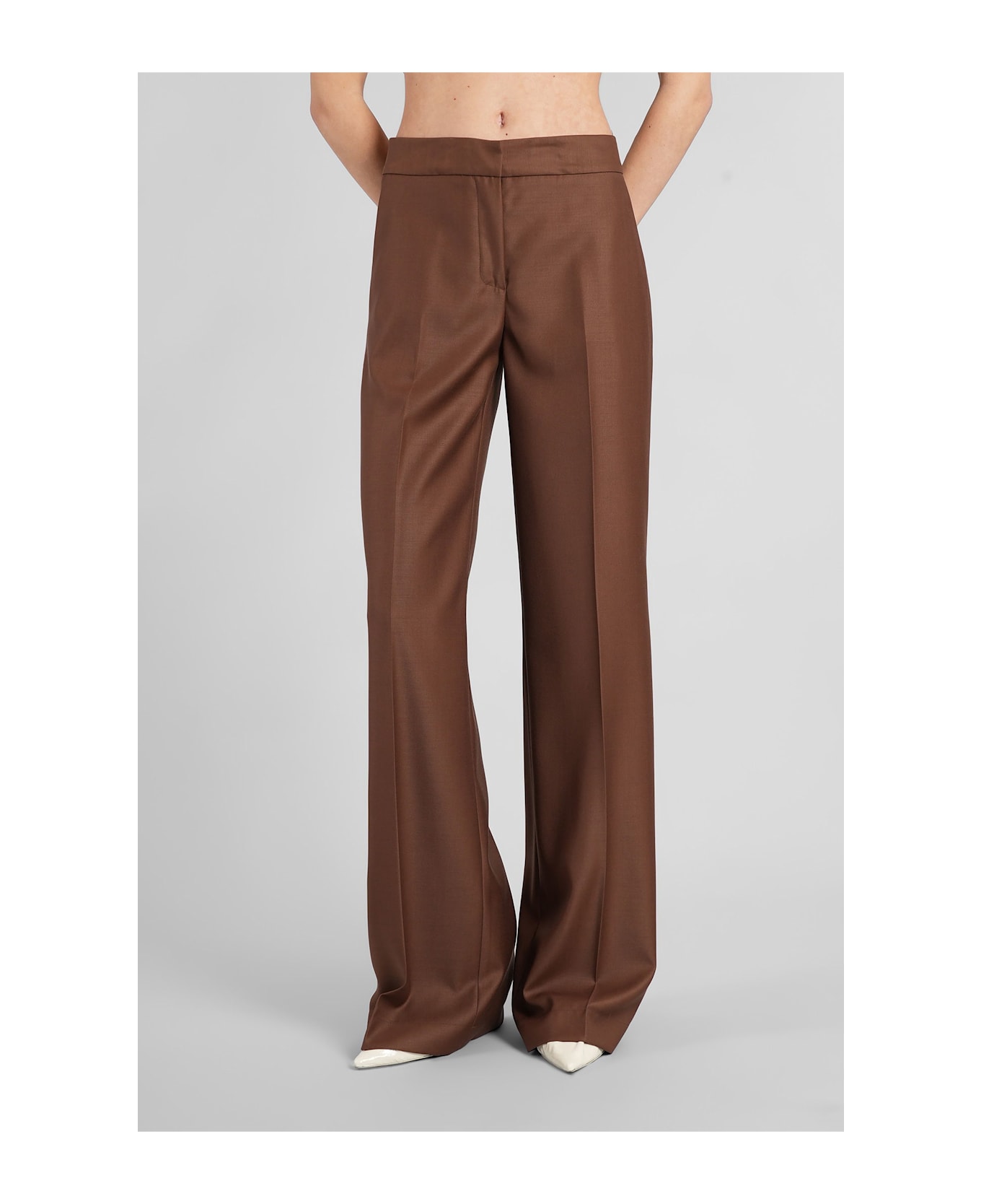 Gianluca Capannolo Valerie Pant Pants In Brown Wool - brown