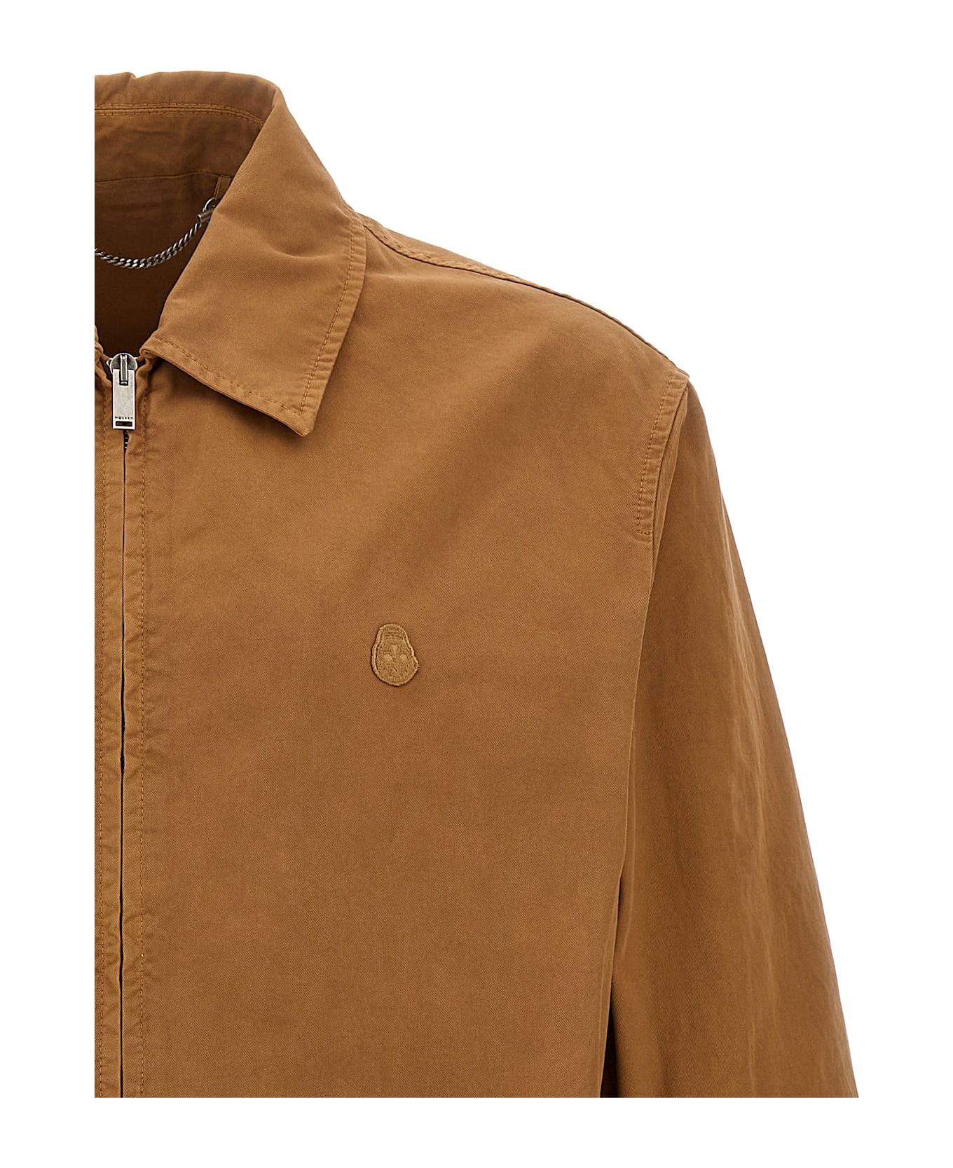 Alexander McQueen Skull Embroidery Jacket - Brown