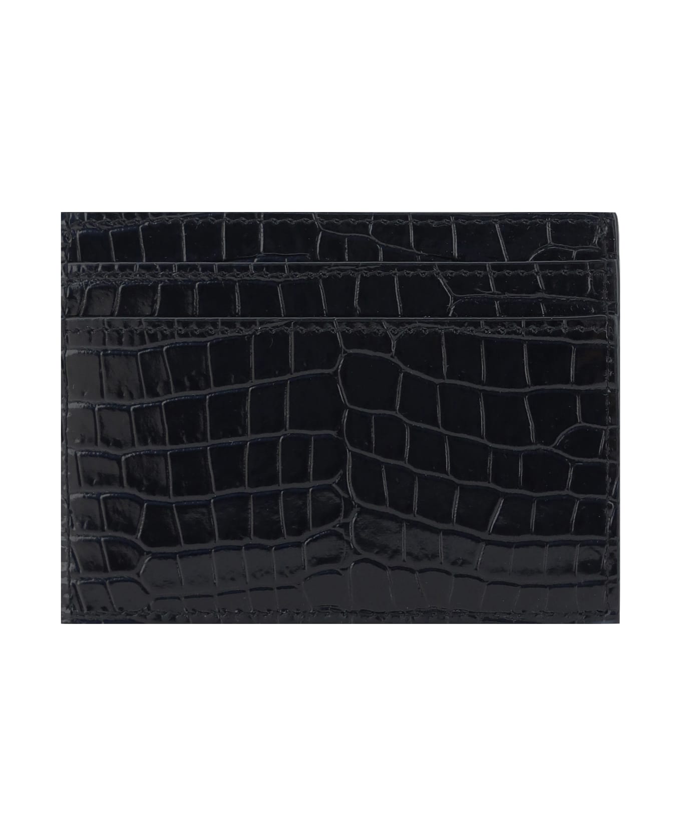 24AW new/Saint Laurent カッサンドルカードホルダー CardHolder Cassandre matelassé leather card holder in black - Saint