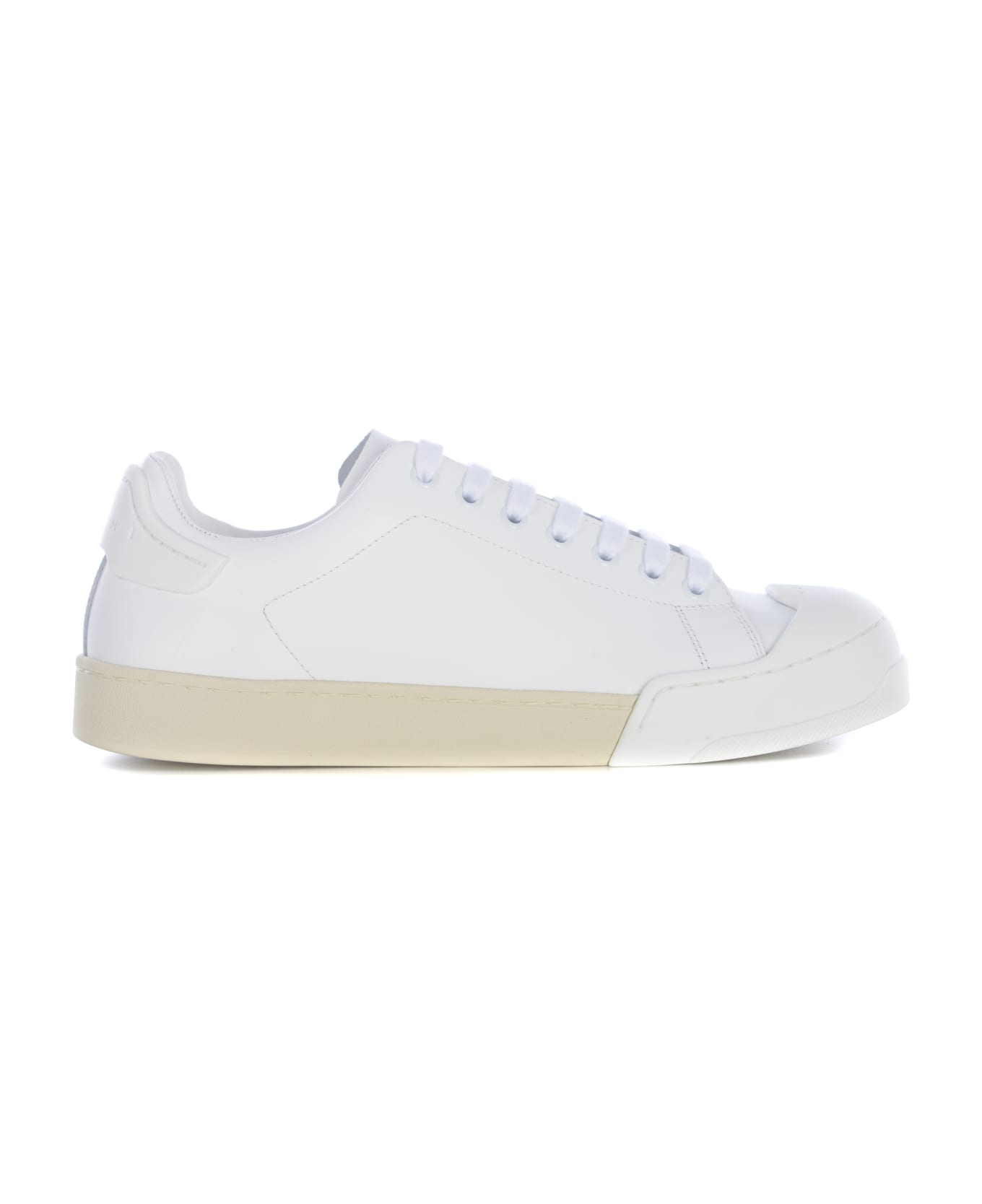 Marni White Leather Sneakers - LILYWHITELILYWHITE