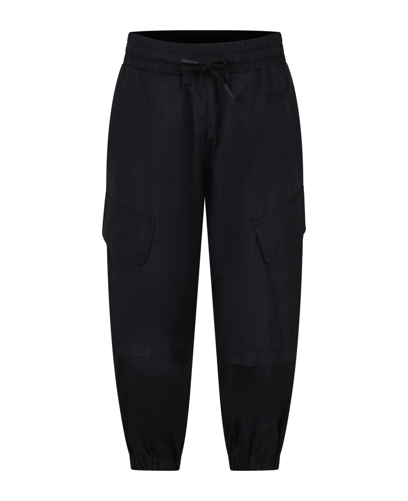 MSGM Cargo Trousers For Girl - Nero ボトムス