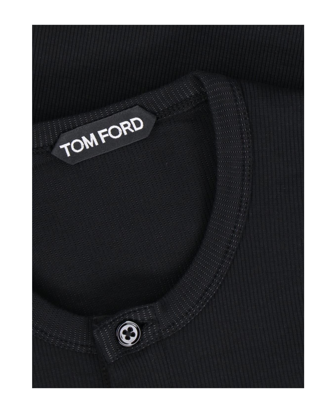 Tom Ford 'henley' T-shirt - Black  