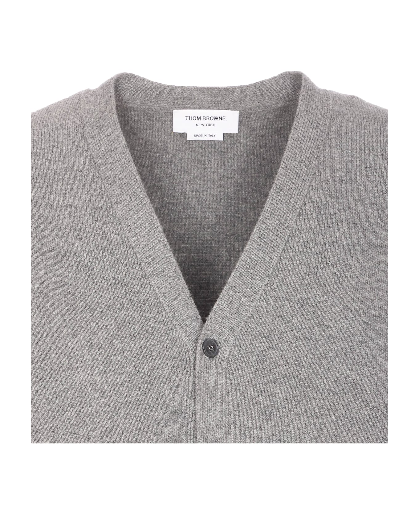 Thom Browne 4bar Cardigan - Grey