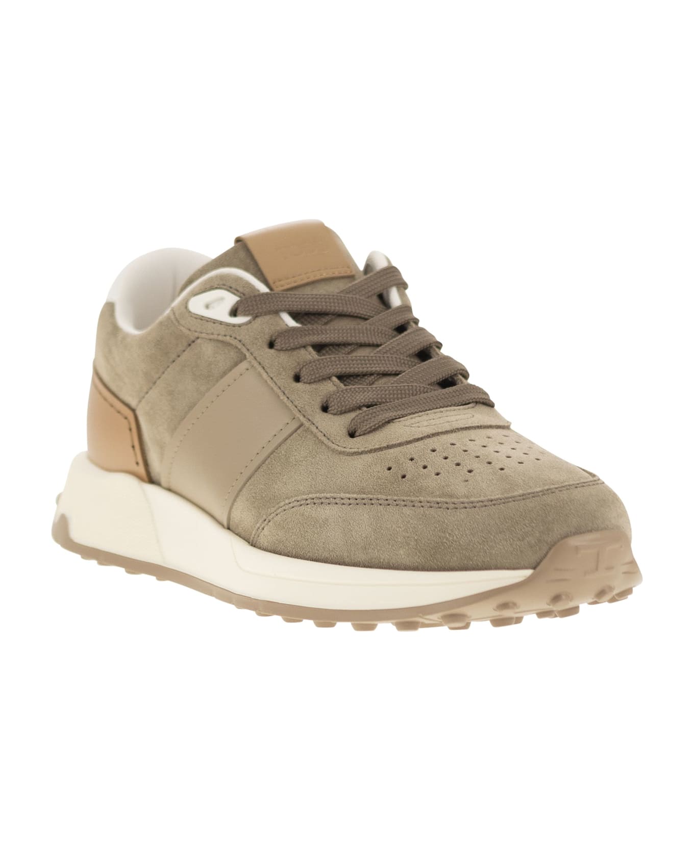 Tod's Suede Leather Sneakers - Beige
