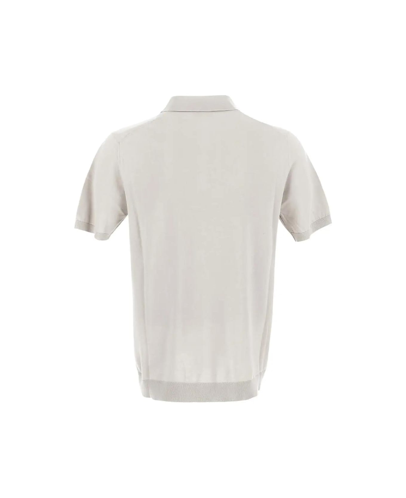Ballantyne Polo Neck Pullover - WHITE