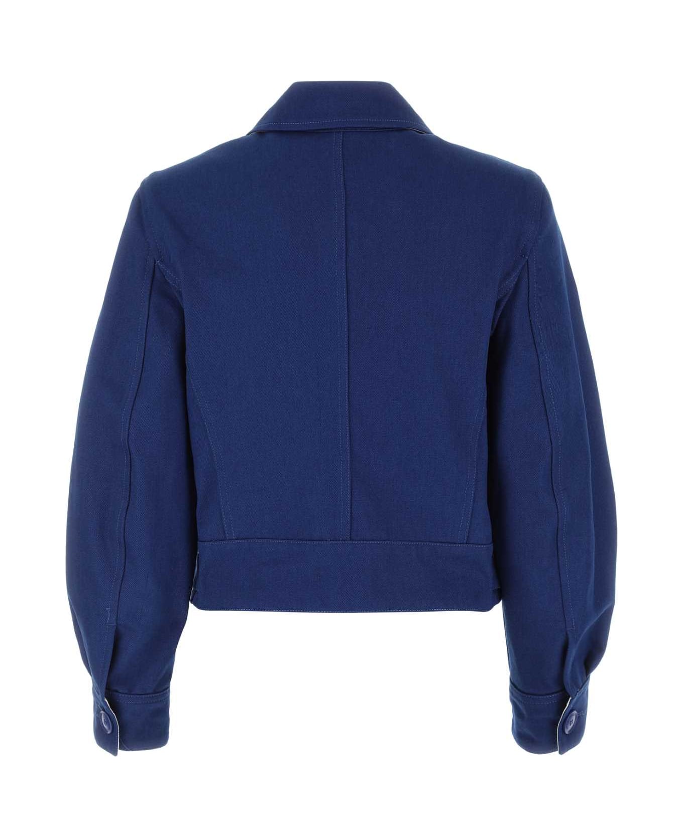 Emporio Armani Electric Blue Denim Jacket - OCEANO