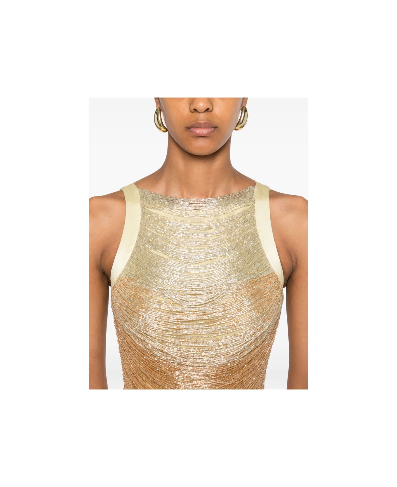 Cult Gaia Dress - GOLD/NEUTRALS