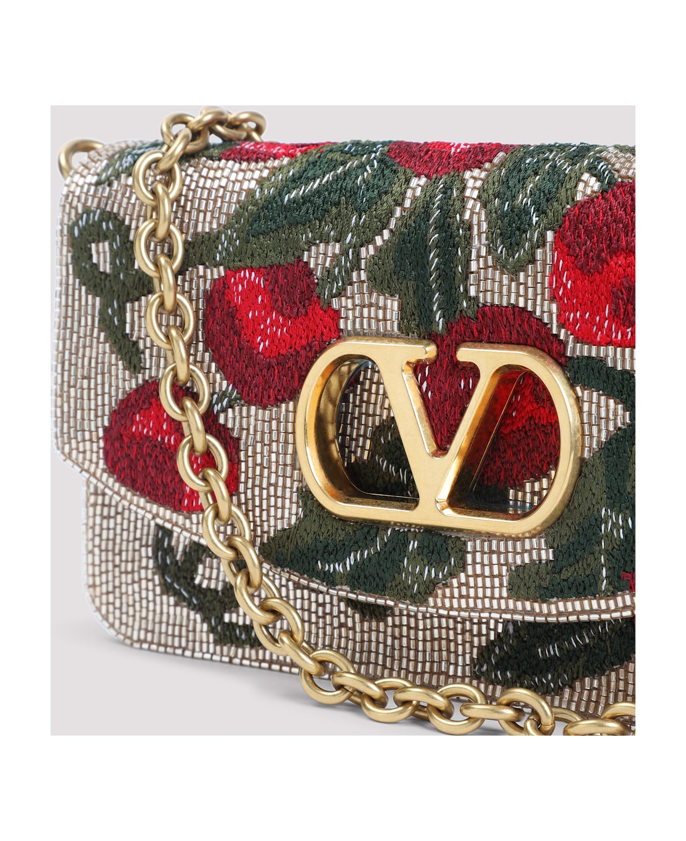 Valentino Garavani Small Clutch - Qq Gold Multicolor