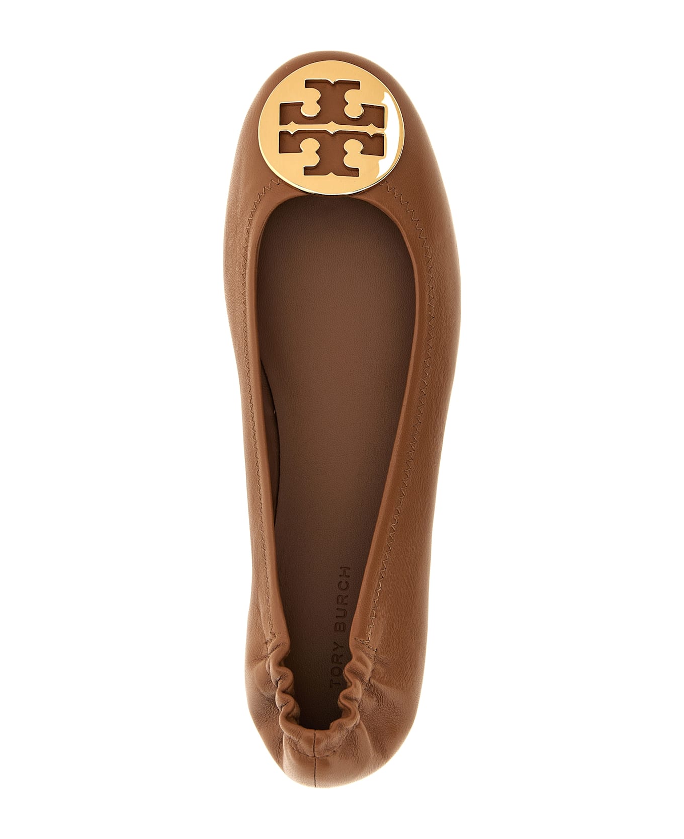 Tory Burch 'minnie Travel' Ballet Flats - Brown