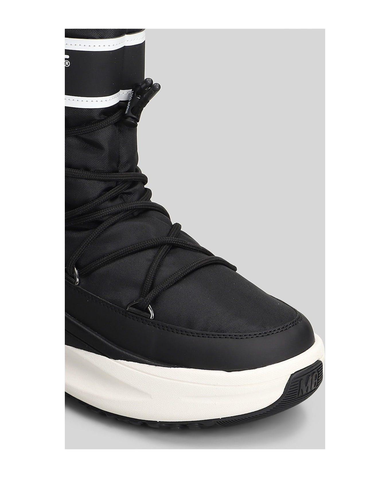 Moon Boot Mb Moon247 Polar Low Heels Ankle Boots In Black Pvc - black