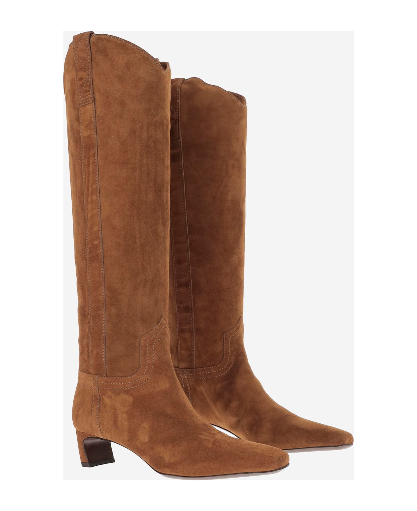 Sartore Suede Leather Boots - Brown
