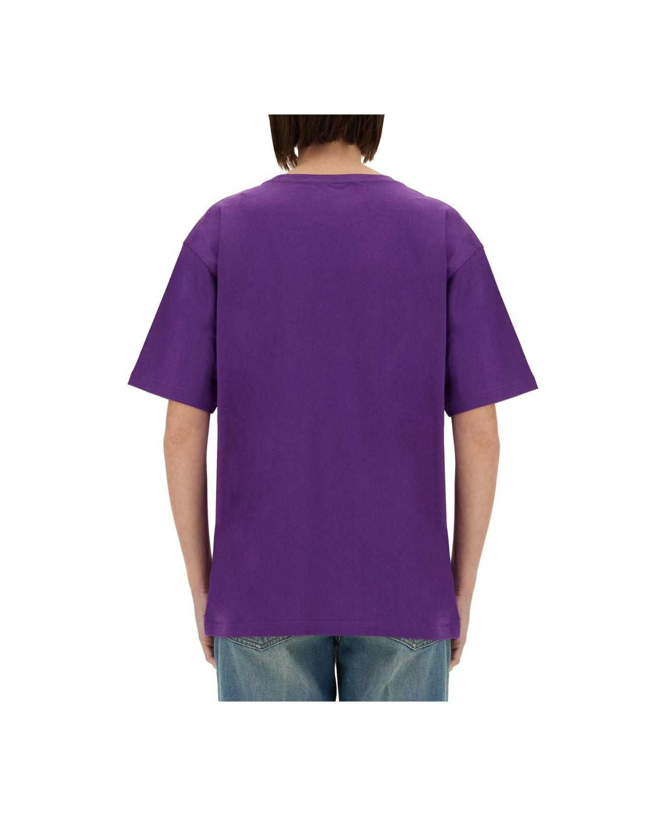 Valentino "chez Valentino" Print T-shirt - PURPLE