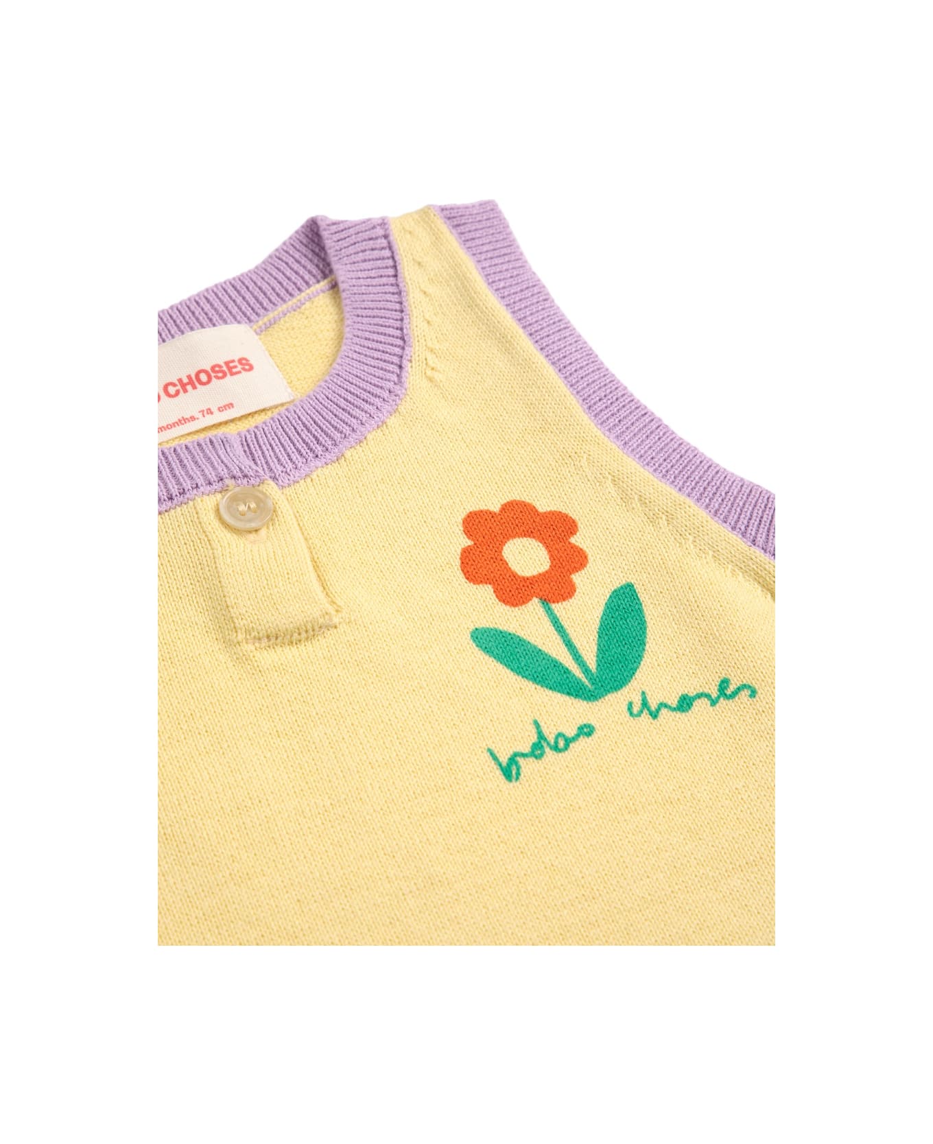 Bobo Choses "flower" Top And Shorts Set - YELLOW