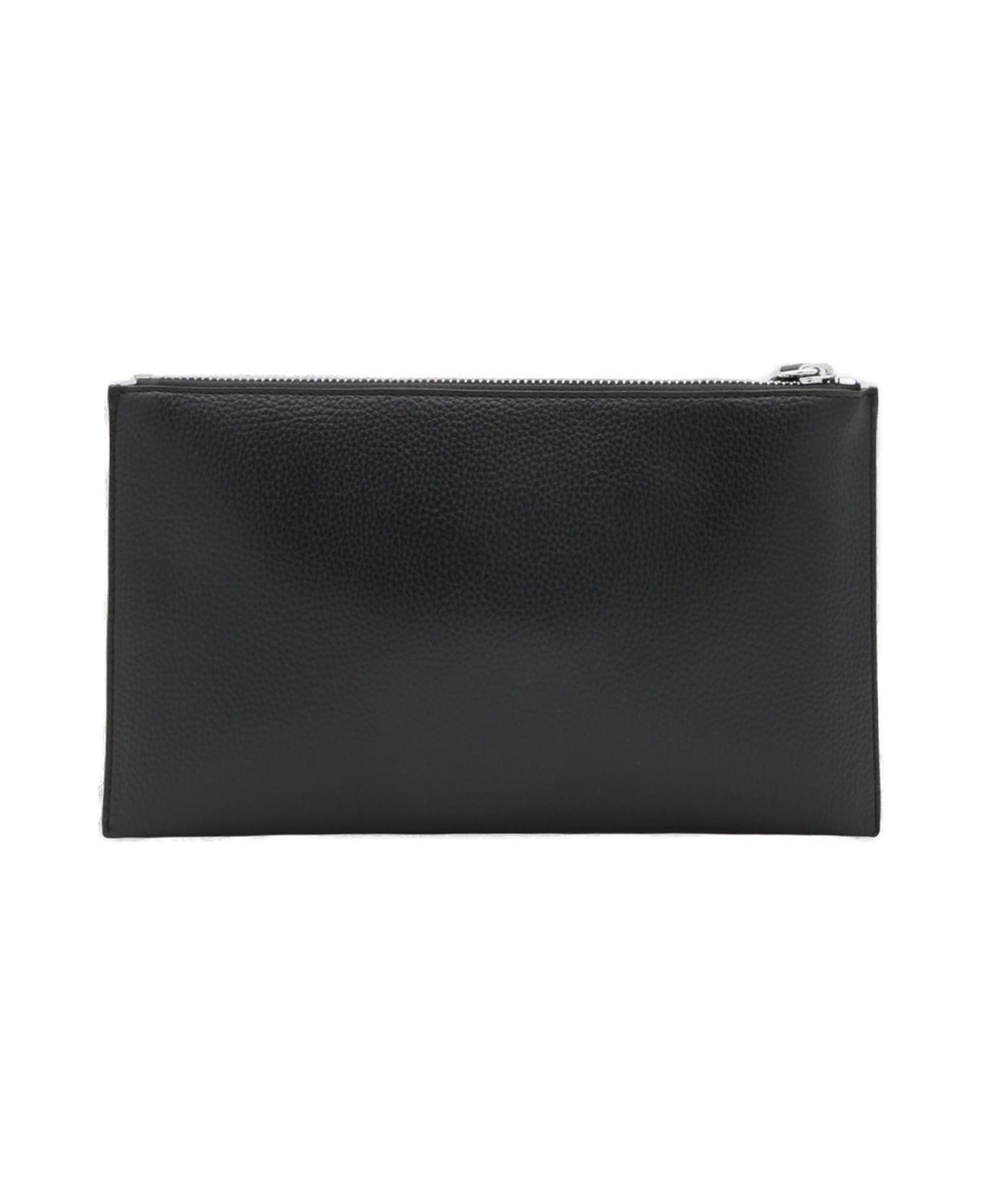 Vivienne Westwood Orb Plaque Zip-up Wallet - Black