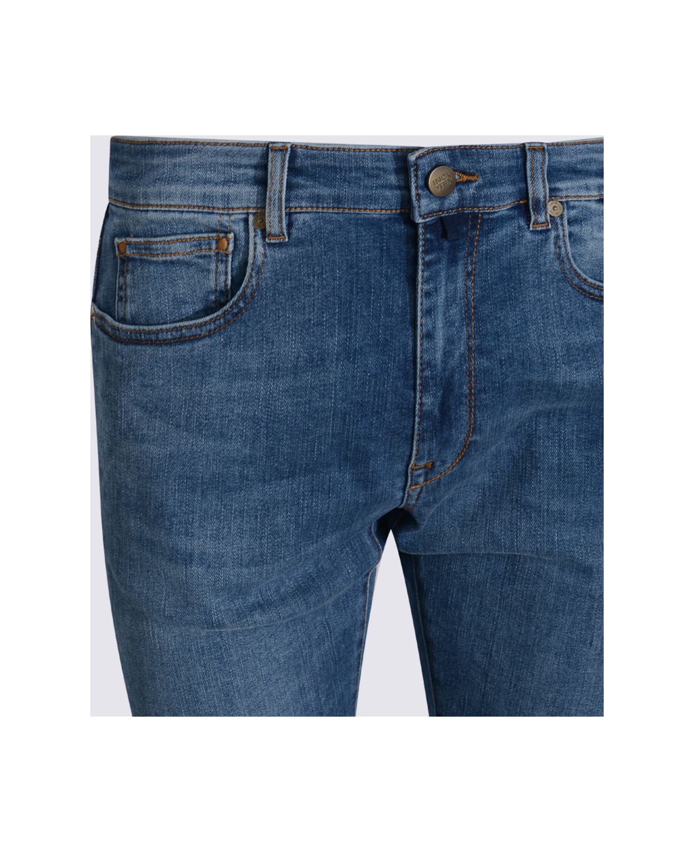 Incotex Dark Blue Cotton Jeans