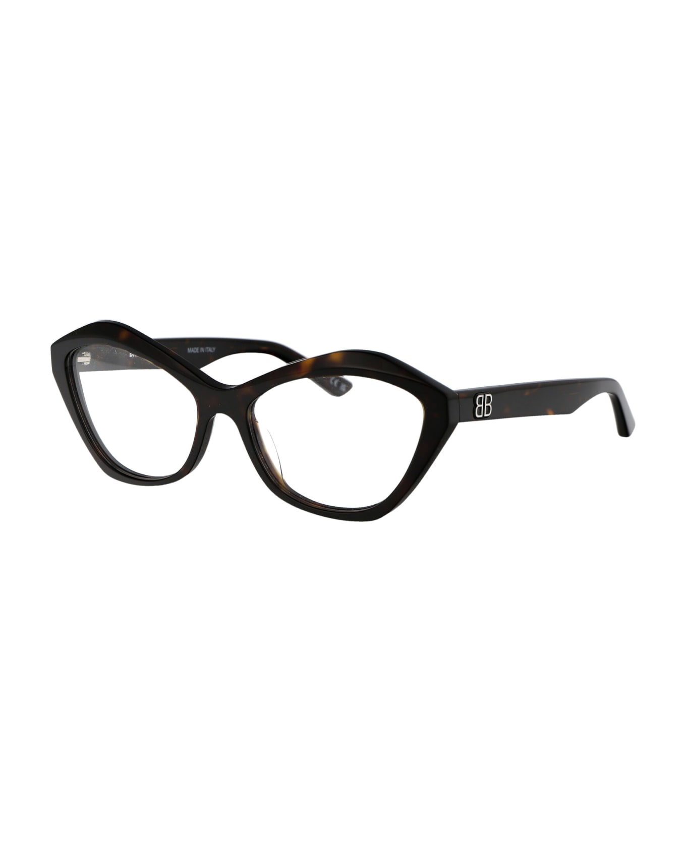 Balenciaga Eyewear Bb0341o Glasses - 002 HAVANA HAVANA TRANSPARENT アイウェア