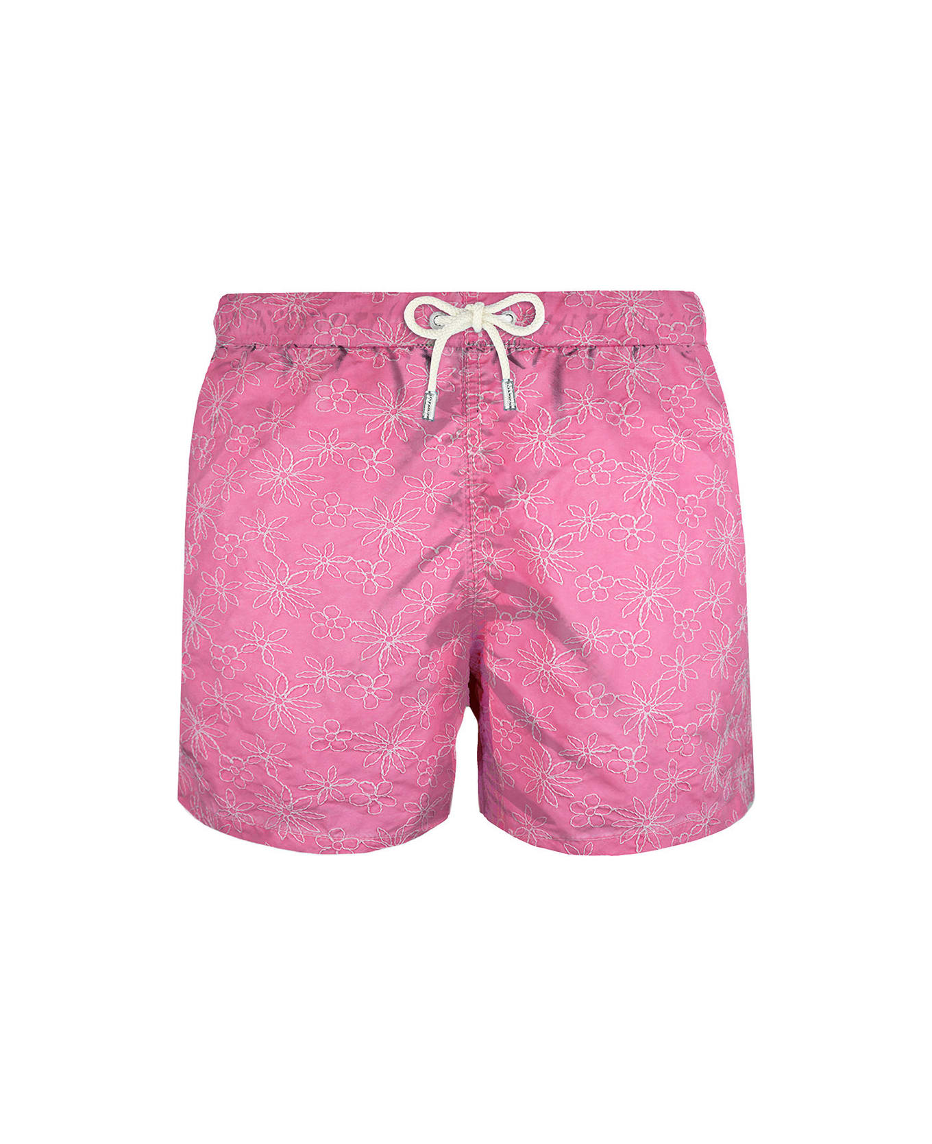 MC2 Saint Barth Pink Embroidered Swim Shorts - PINK