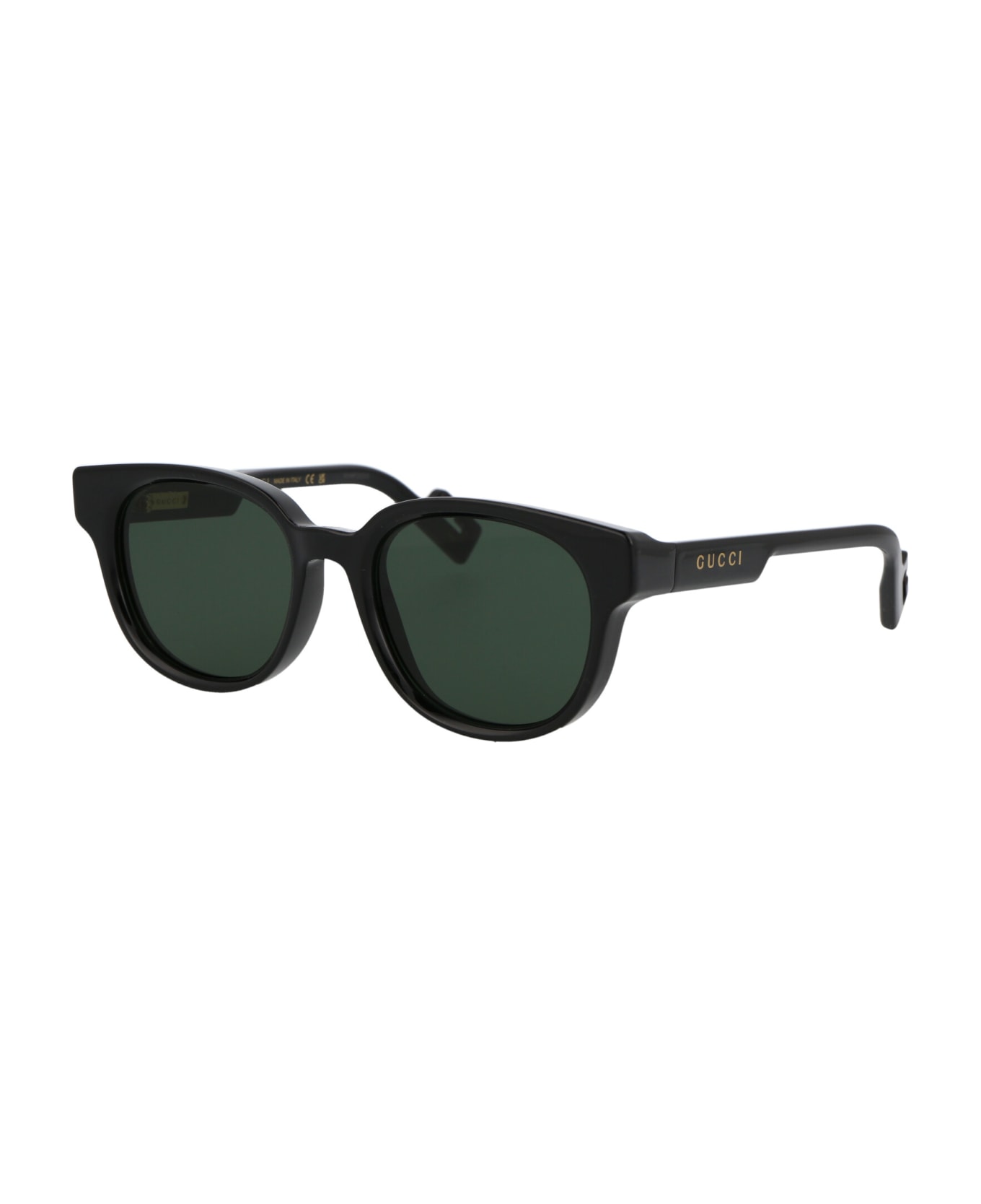 Gucci Eyewear Gg1237s Sunglasses - 004 BLACK BLACK GREEN