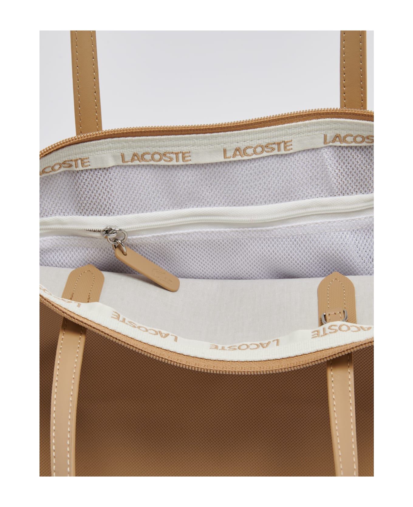 Lacoste Pvc Shopping Bag - ECRU' トートバッグ