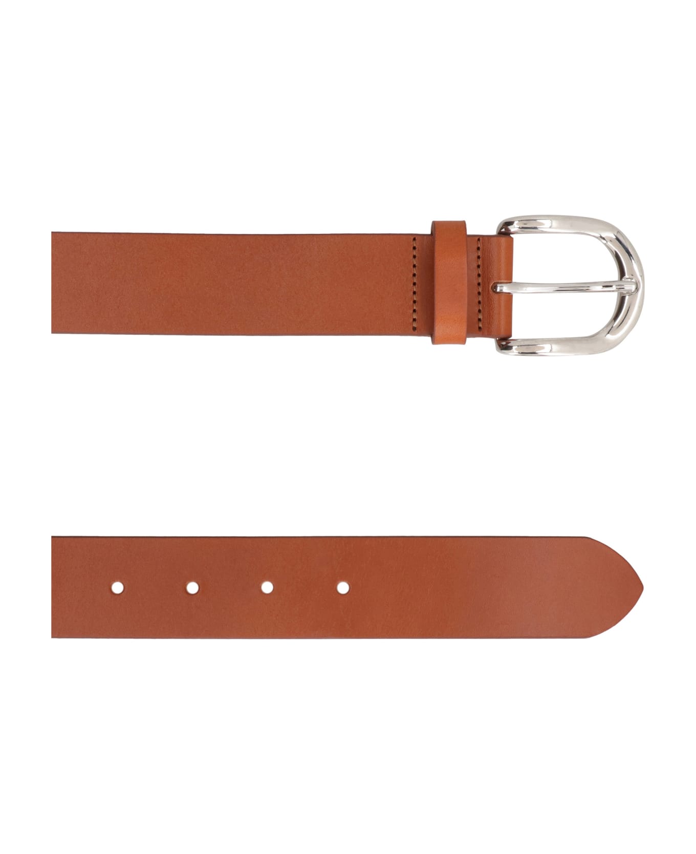 Isabel Marant Zaph Leather Belt - Saddle Brown