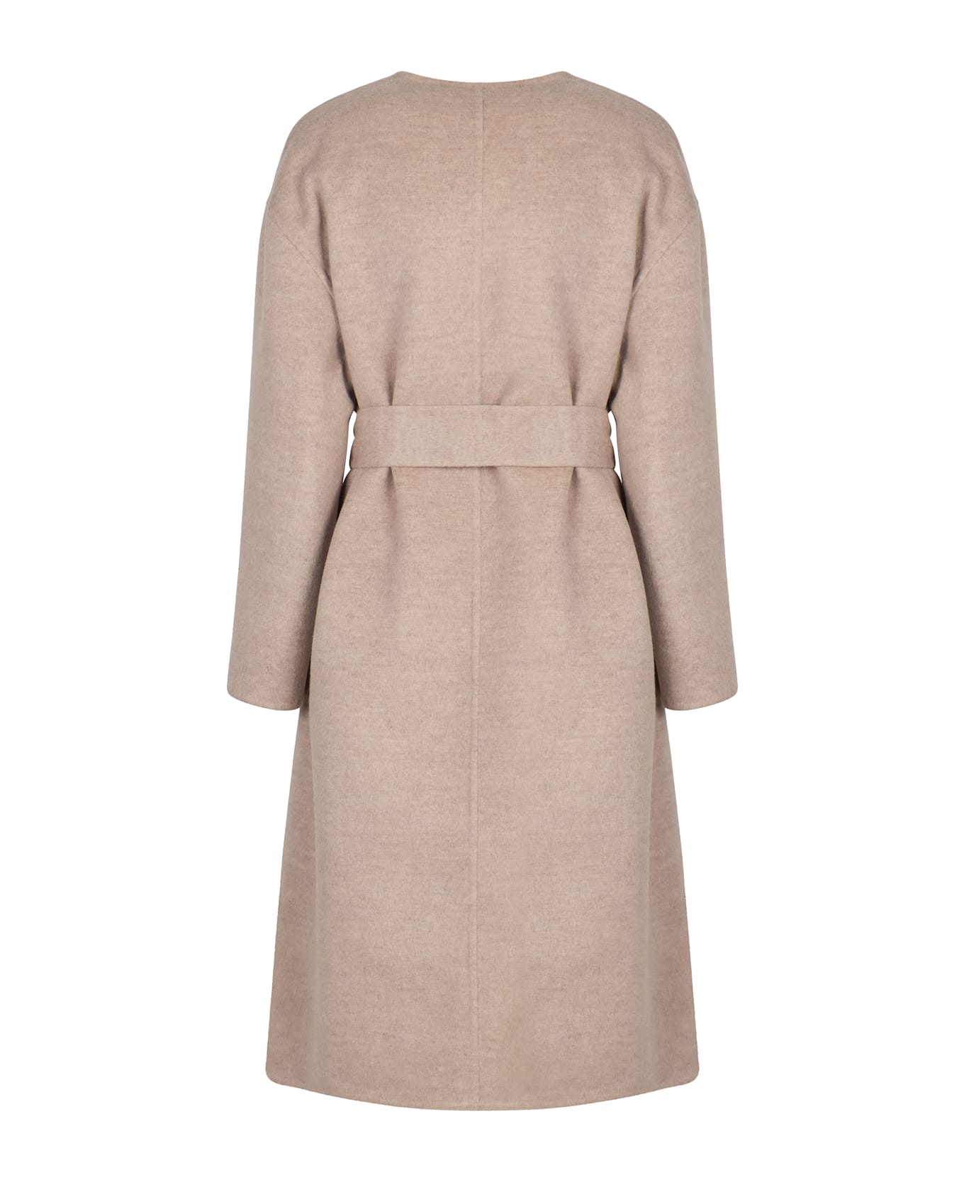 Fabiana Filippi Coat In Double Wool And Cashmere - turtledove