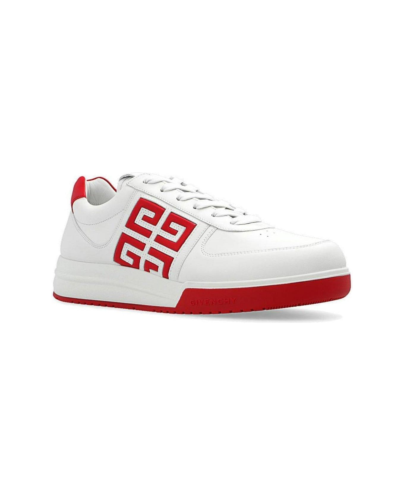 Givenchy 4g Logo Detailed Low-top Sneakers - Bianco