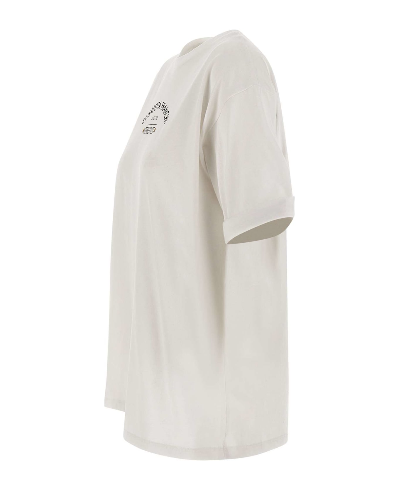 Elisabetta Franchi 'urban' Cotton T-shirt - WHITE Tシャツ