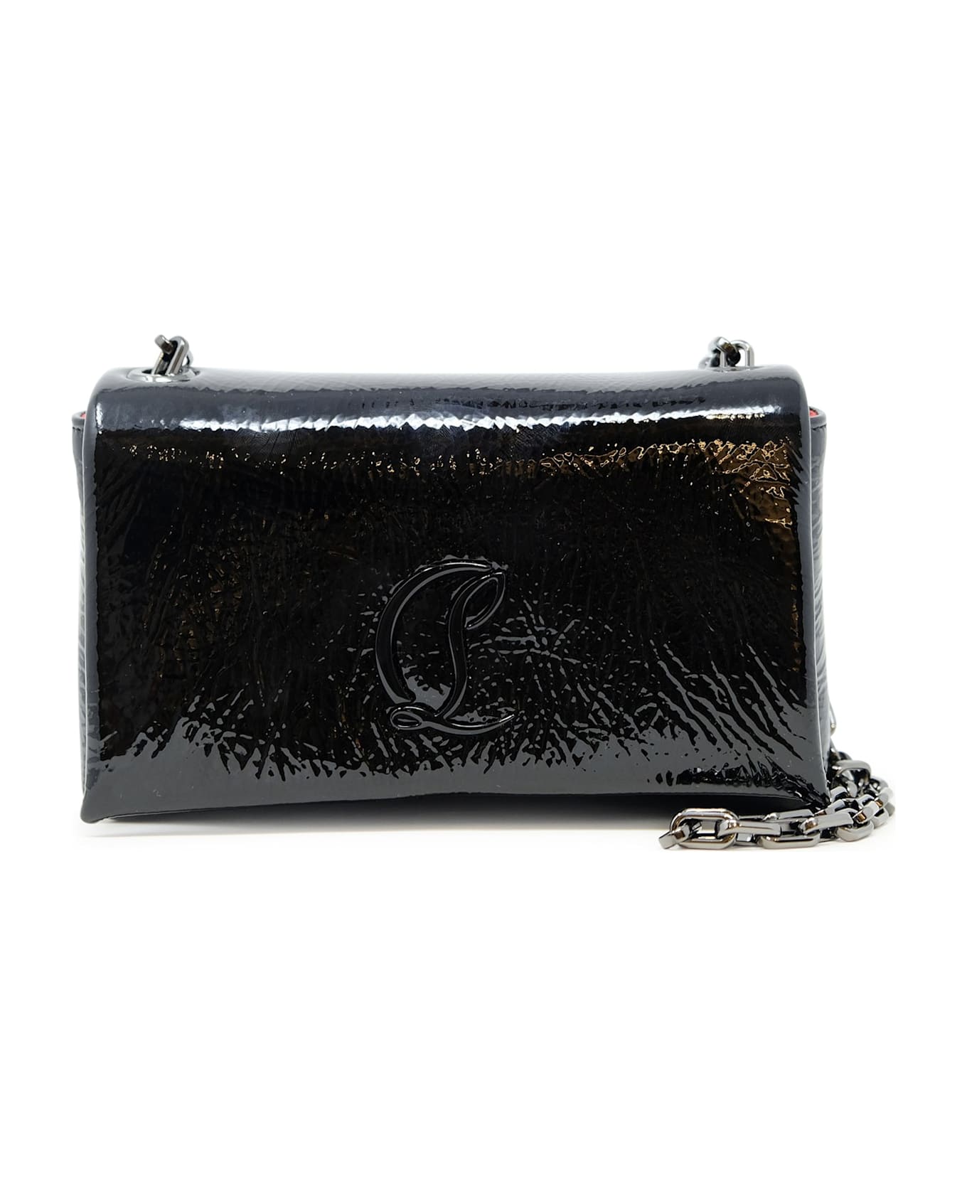 Christian Louboutin Black Leather Loubi54 Bag