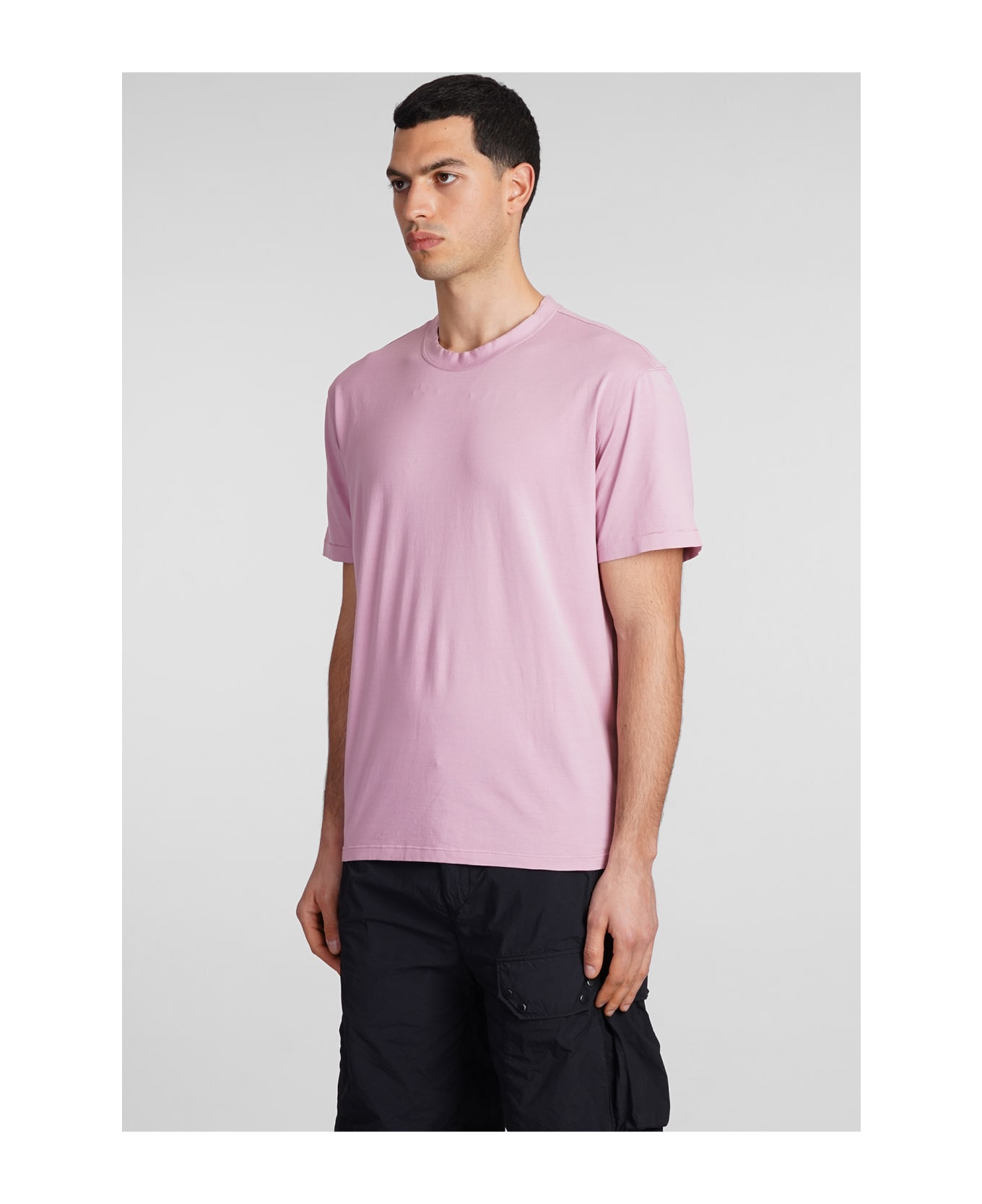 Ten C T-shirt In Rose-pink Cotton - rose-pink
