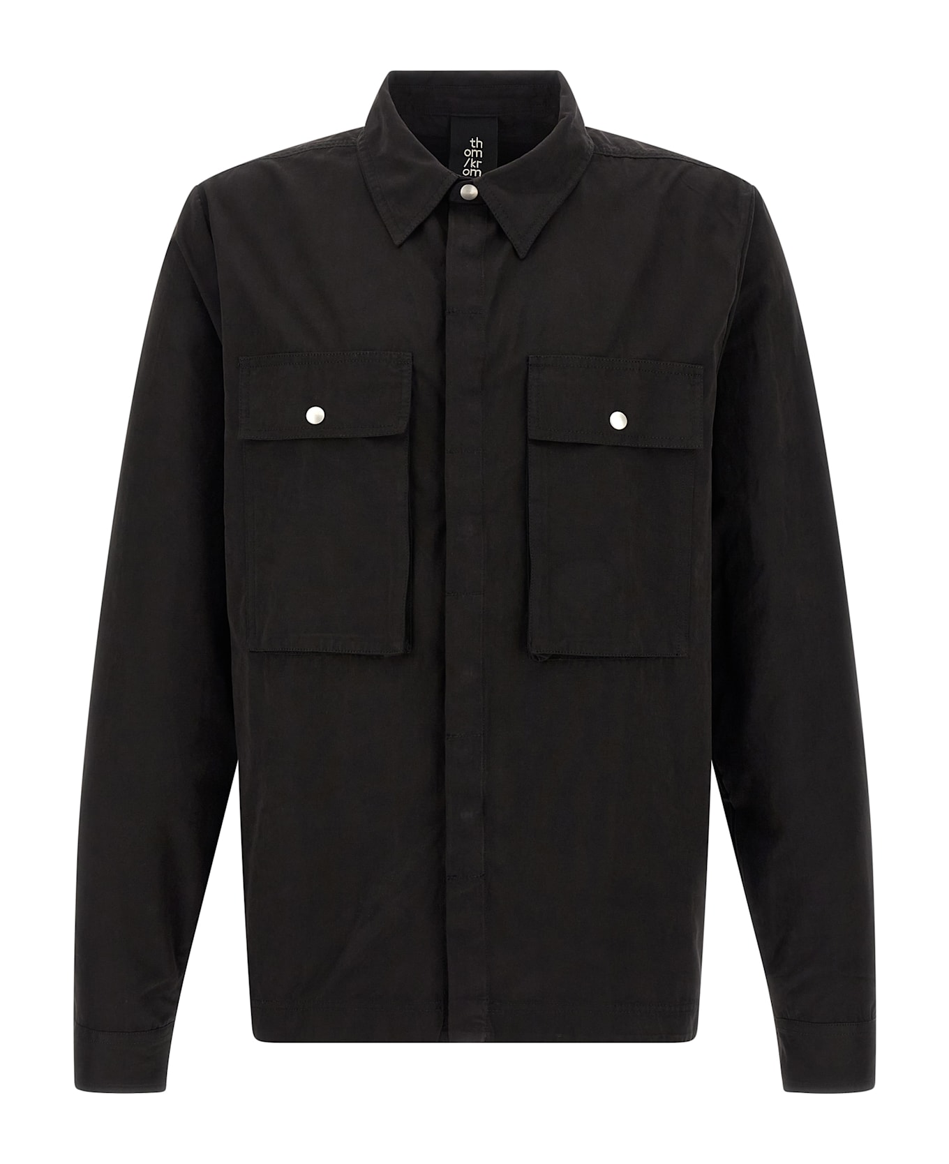 Thom Krom Peach Hand Shirt - Black  
