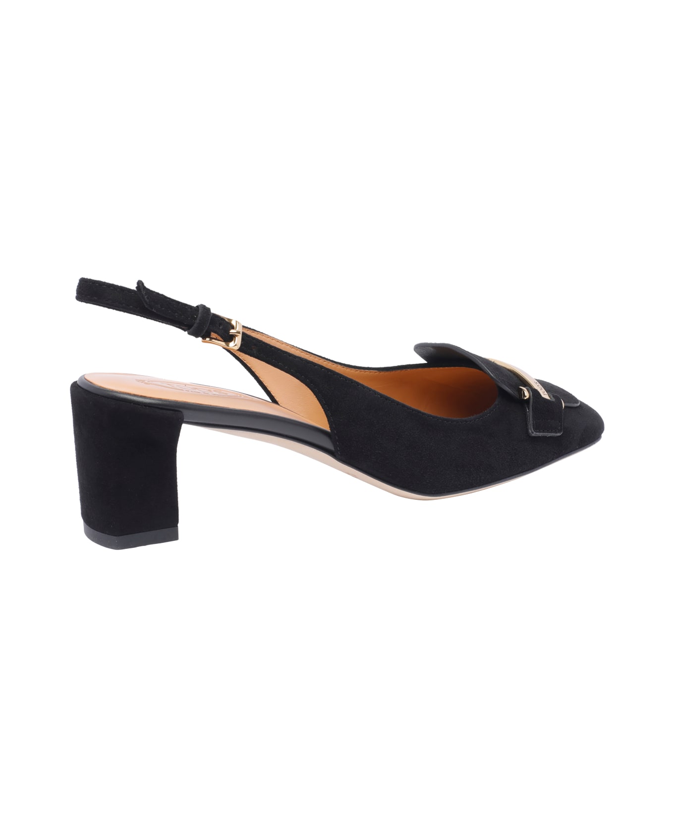 Tod
s Suede Slingback Pumps - Black
