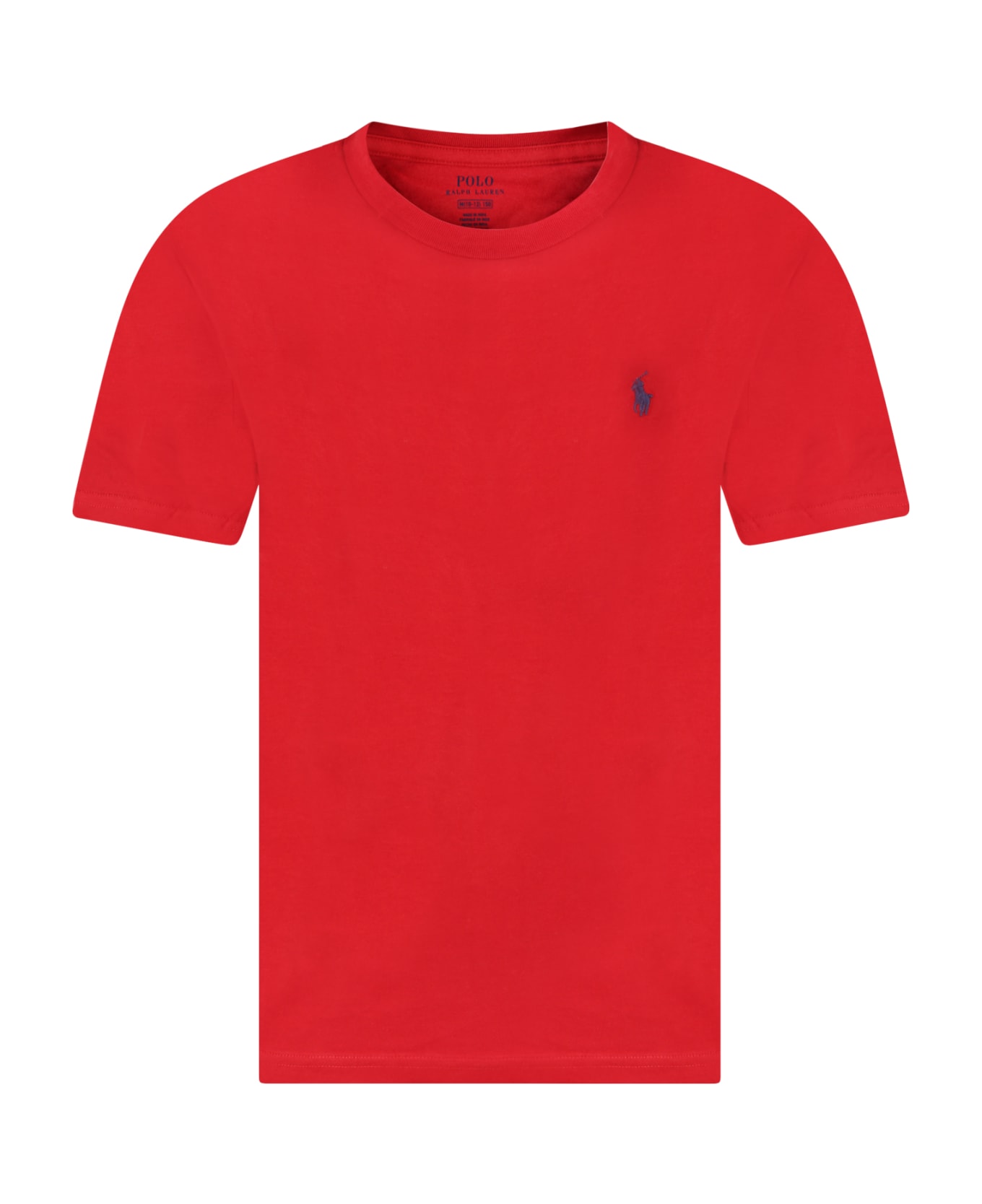 Ralph Lauren Red T-shirt For Boy With Pony Logo - Red