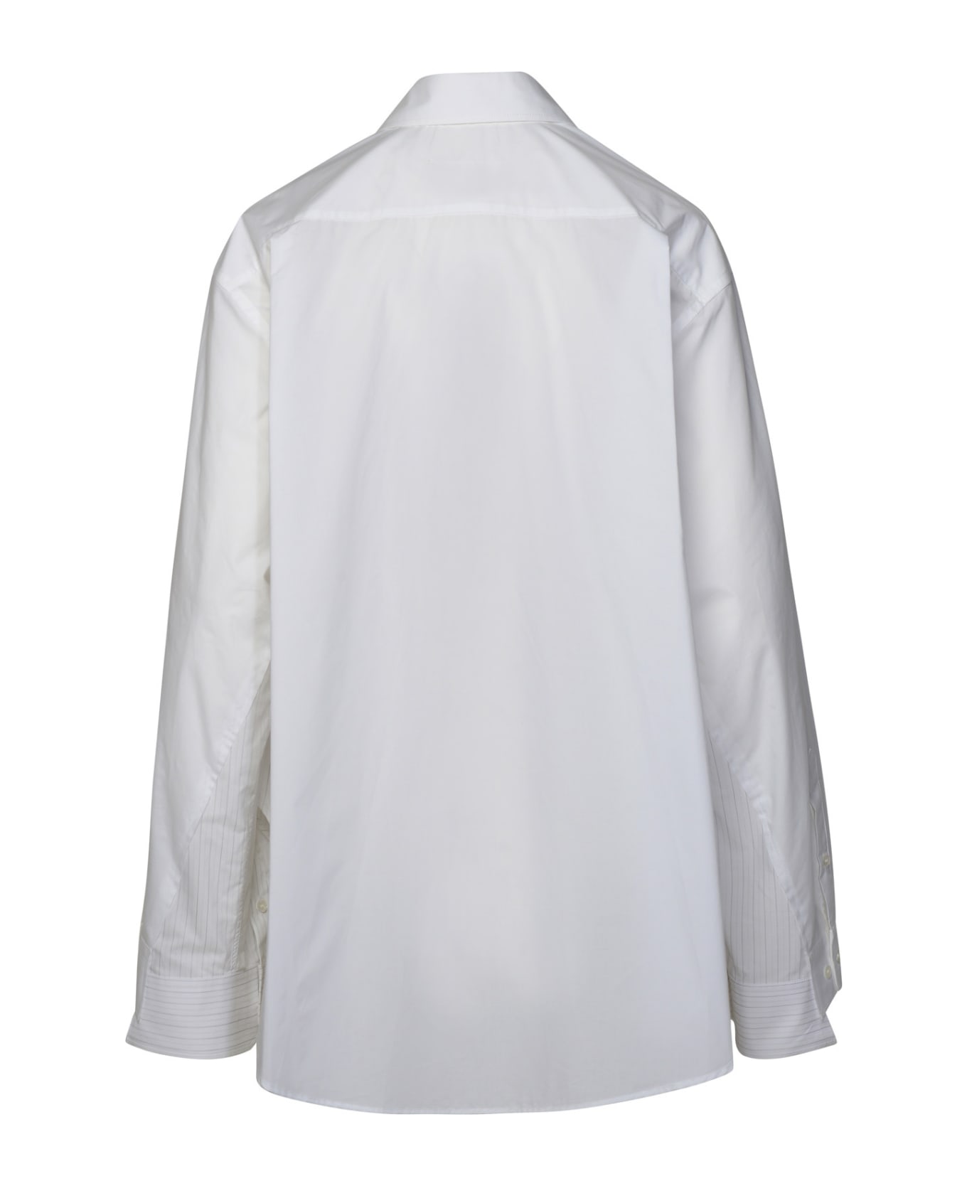 MM6 Maison Margiela White Cotton Shirt - White