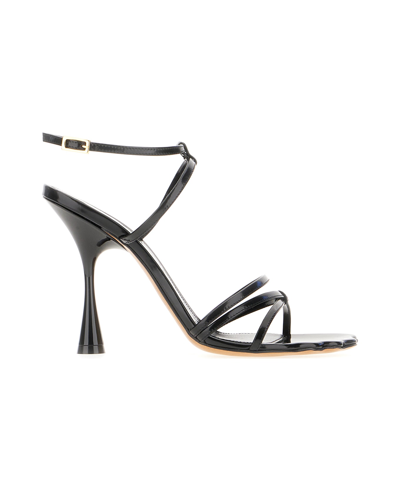 Marni Black Leather Sandals - BLACK