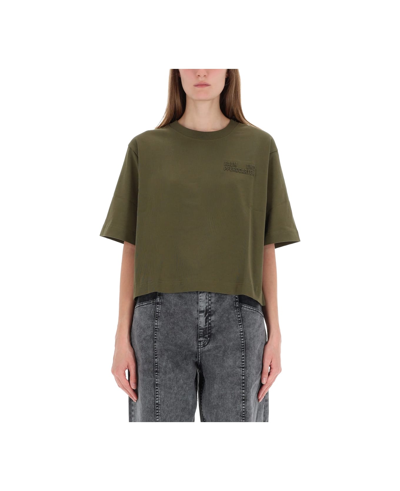 Baum und Pferdgarten T-shirt "jiana" - GREEN