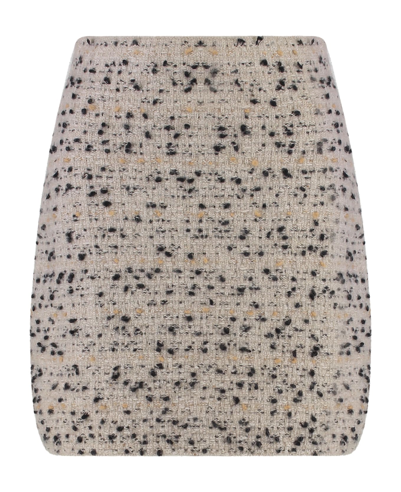 Fabiana Filippi Wool Blend Mini Skirt - Beige