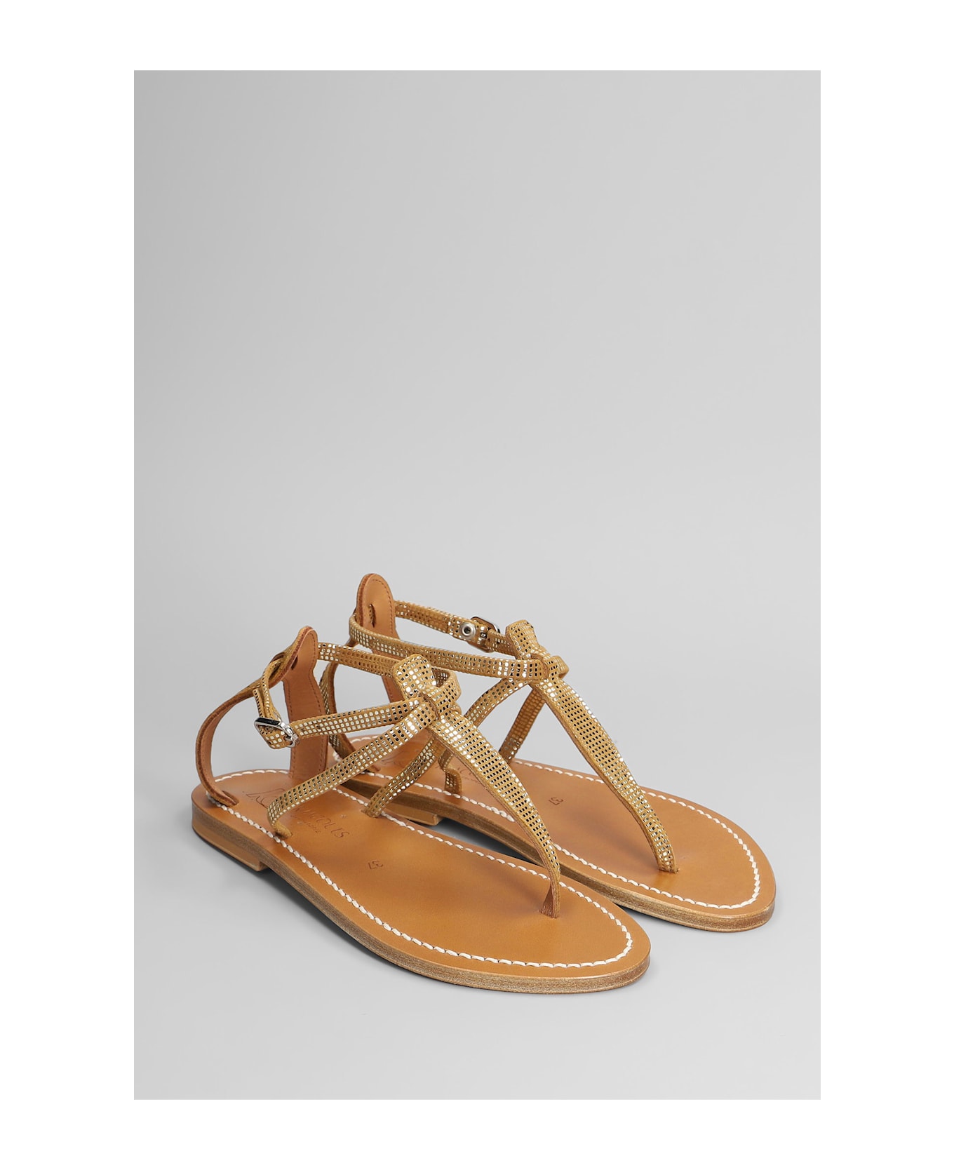 K.Jacques Buffon F Flats In Leather Color Leather - leather color