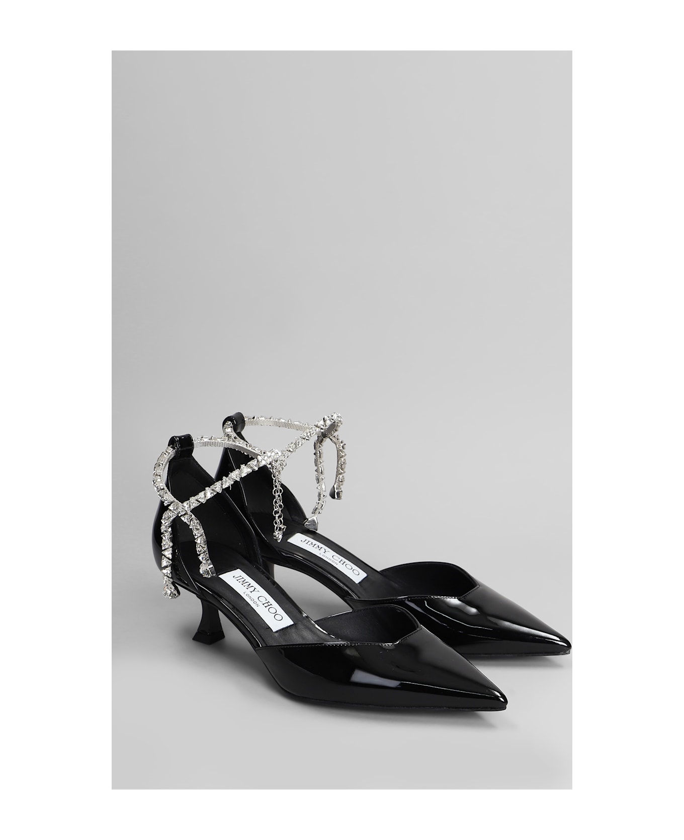 Jimmy Choo Stevie 50 Pumps In Black Patent Leather - black