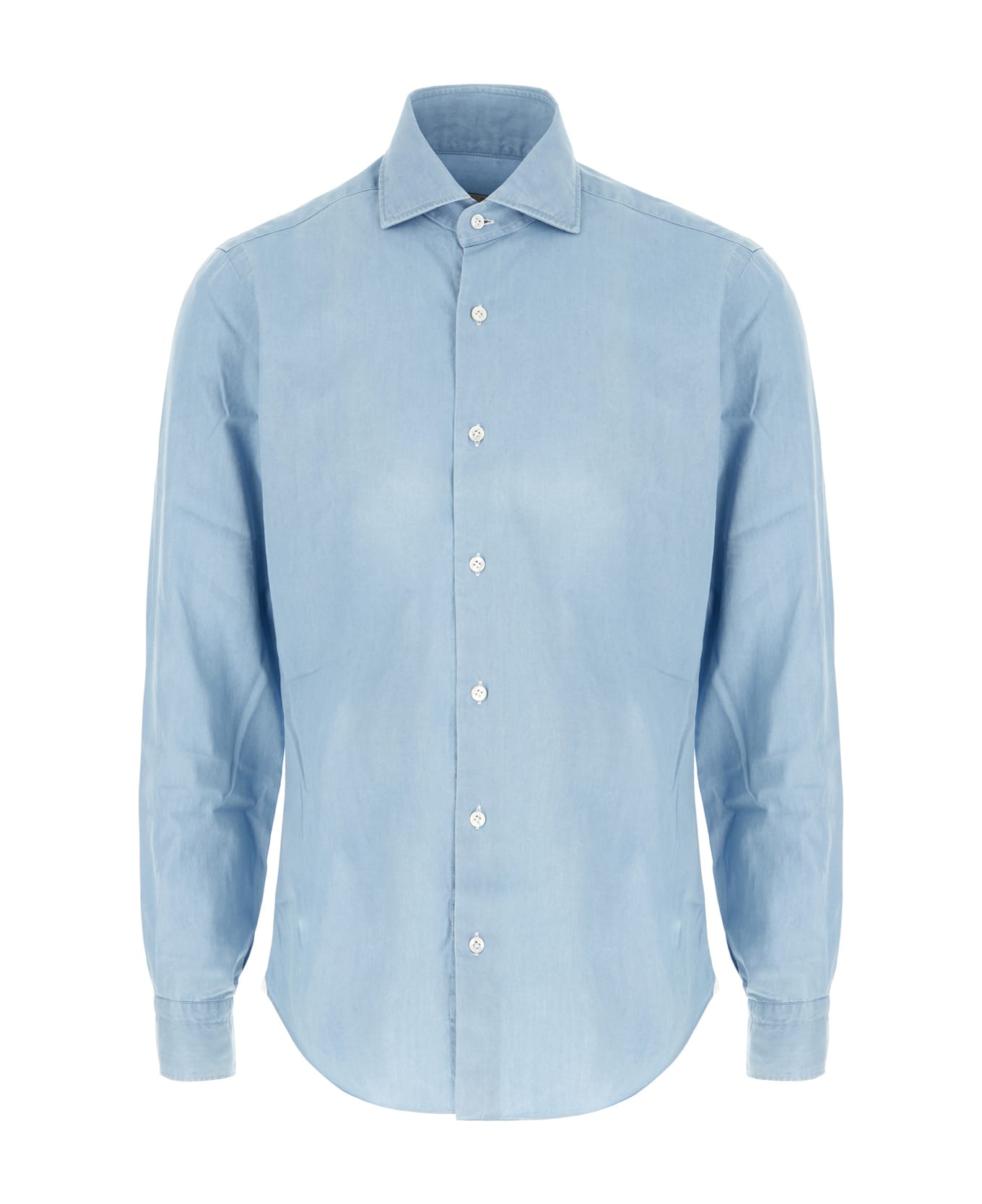 Barba Napoli Light Blue Cotton Shirt - DENIM