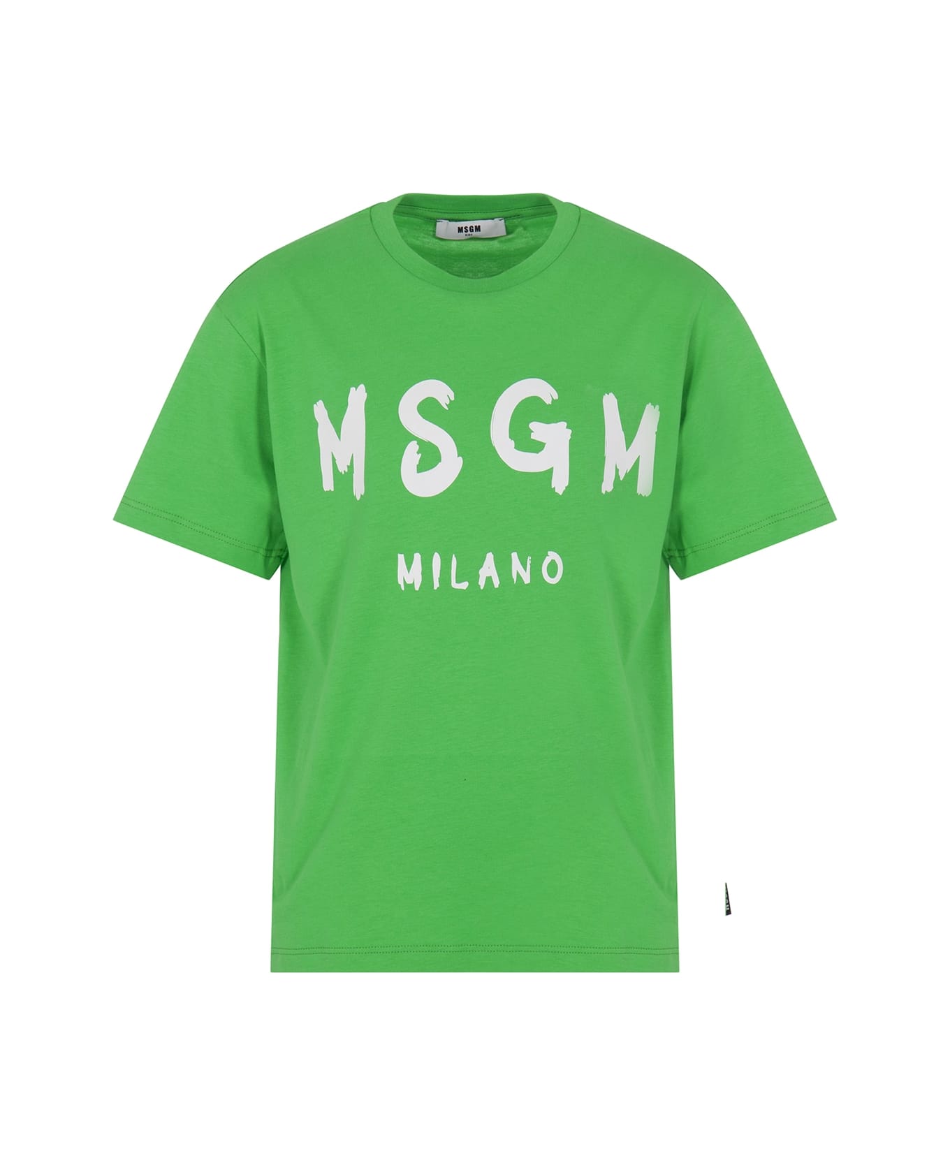 MSGM T-shirt Con Logo - Green Tシャツ＆ポロシャツ