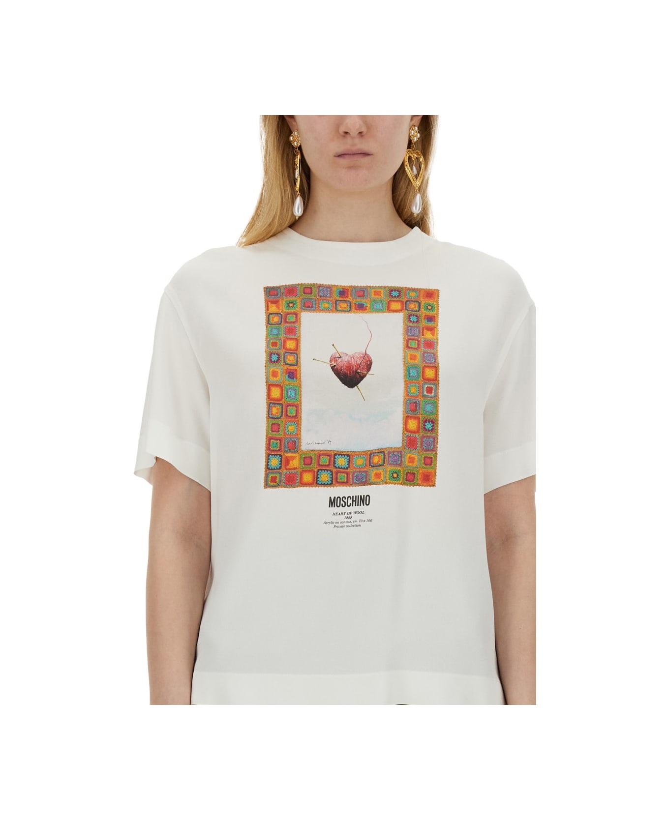 Moschino T-shirt "heart" - WHITE
