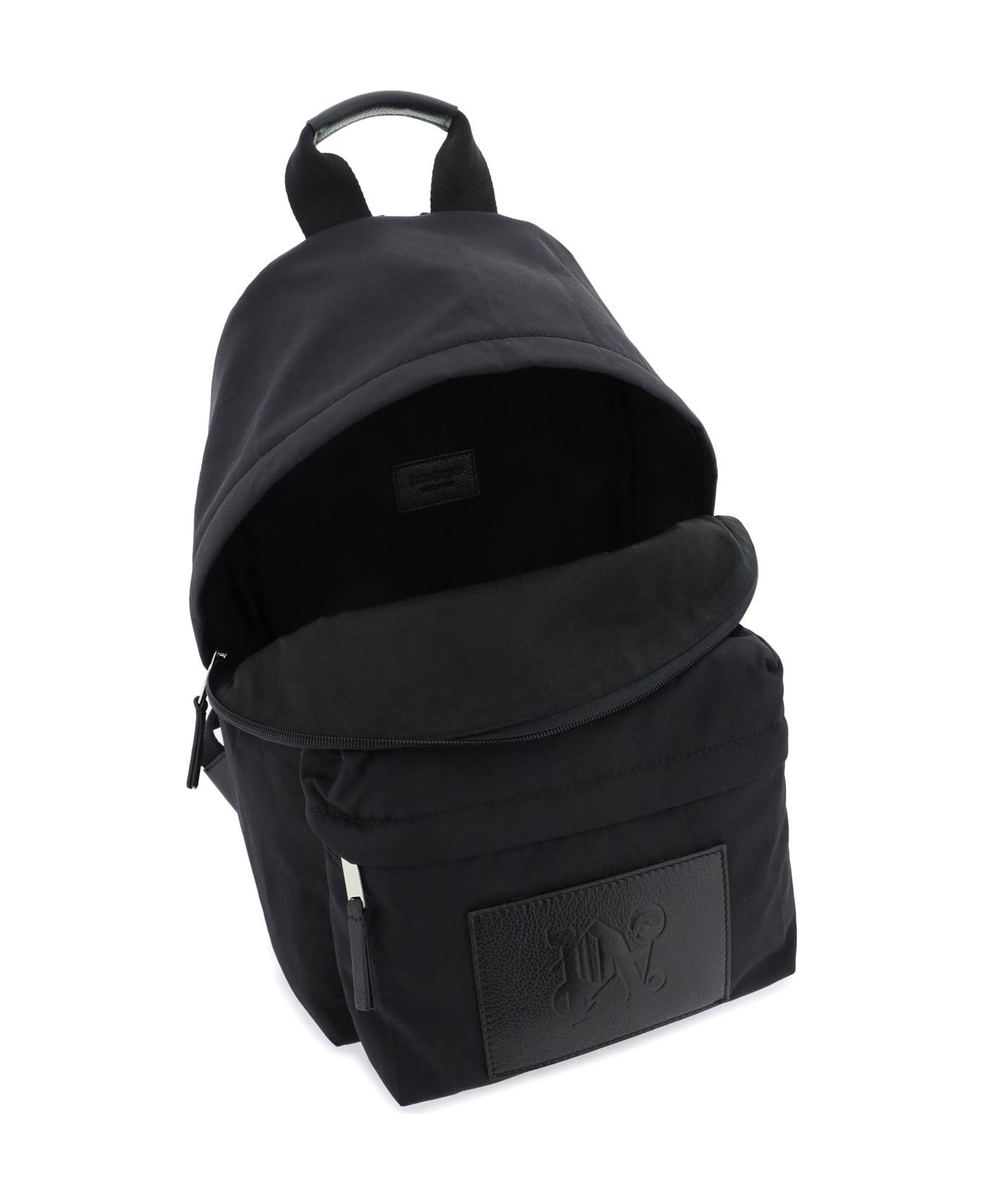 Palm Angels Backpack With Logo Patch - BLACK GREY (Black) バックパック