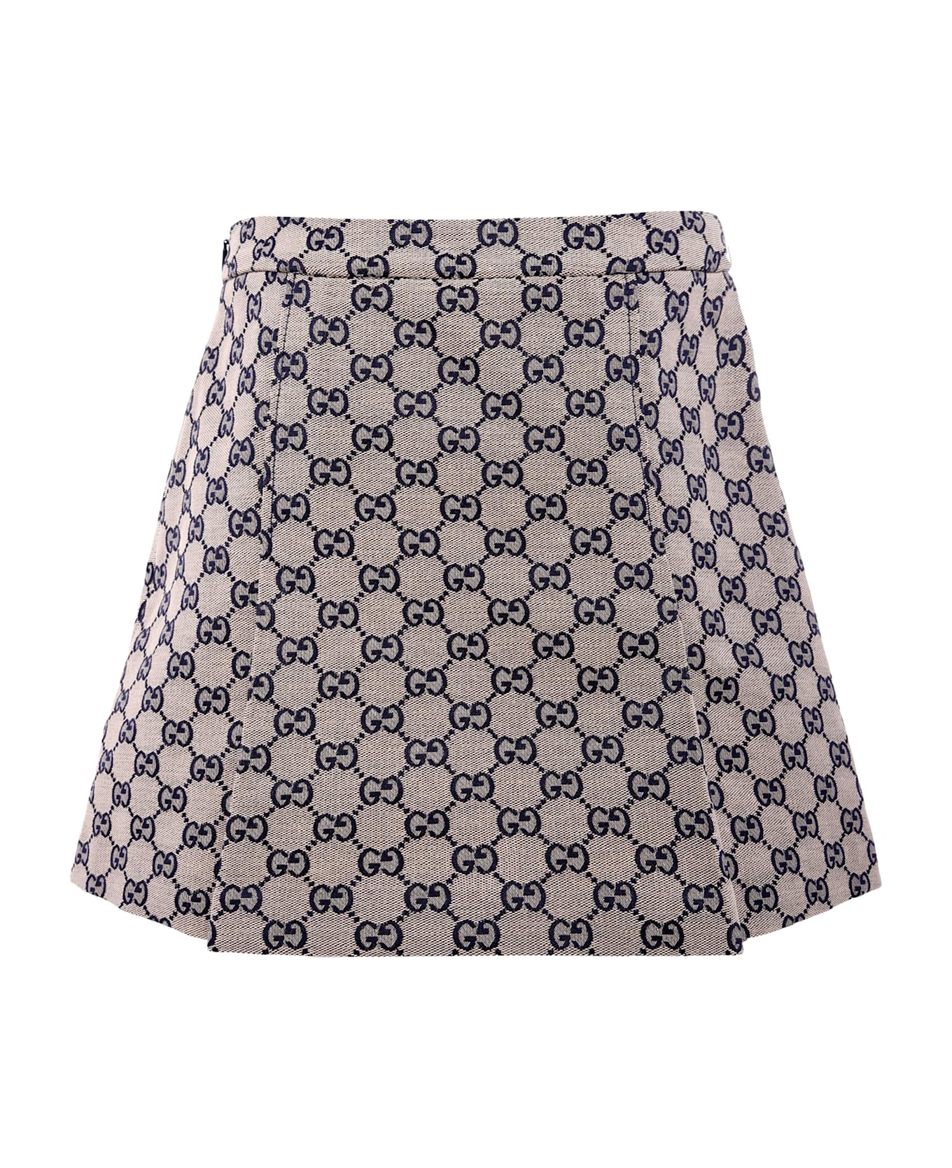 Gucci Beige Skirt For Girl With Horsebit - Beige
