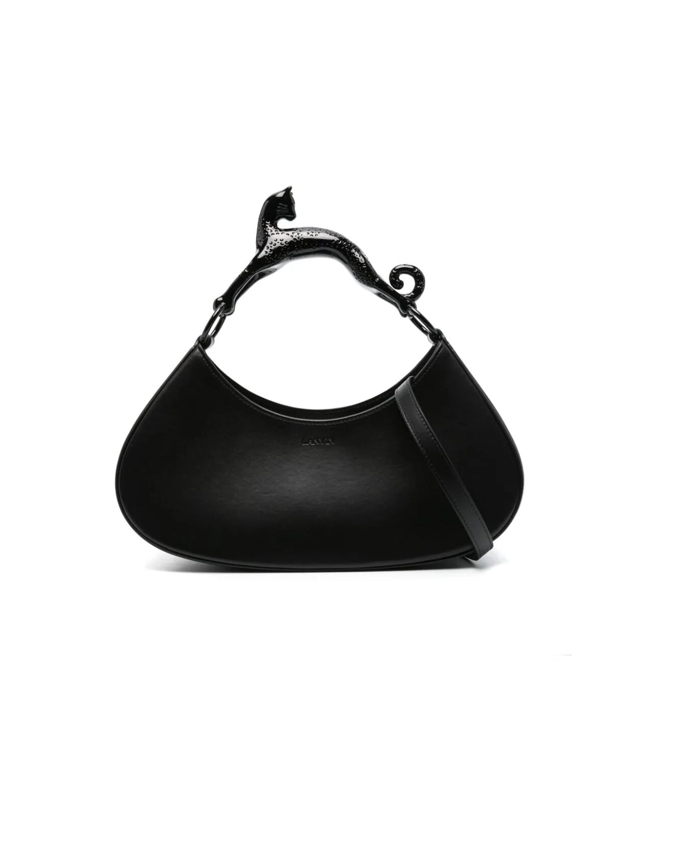 Lanvin Large Hobo Bag With Cat Handle - Black トートバッグ