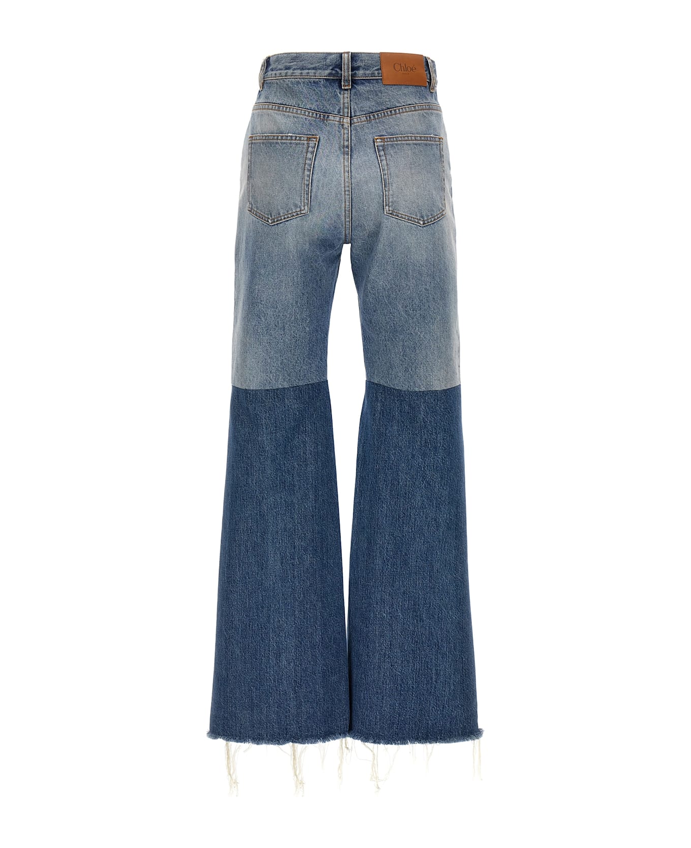 Chloé Patchwork Jeans - Blue