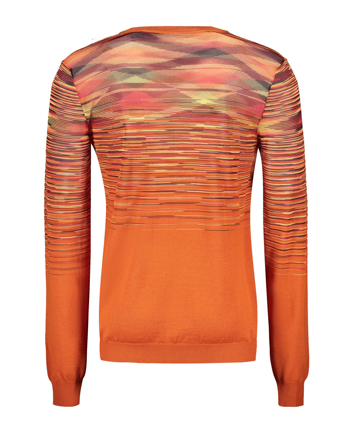 M Missoni Wool V-neck Sweater - Orange