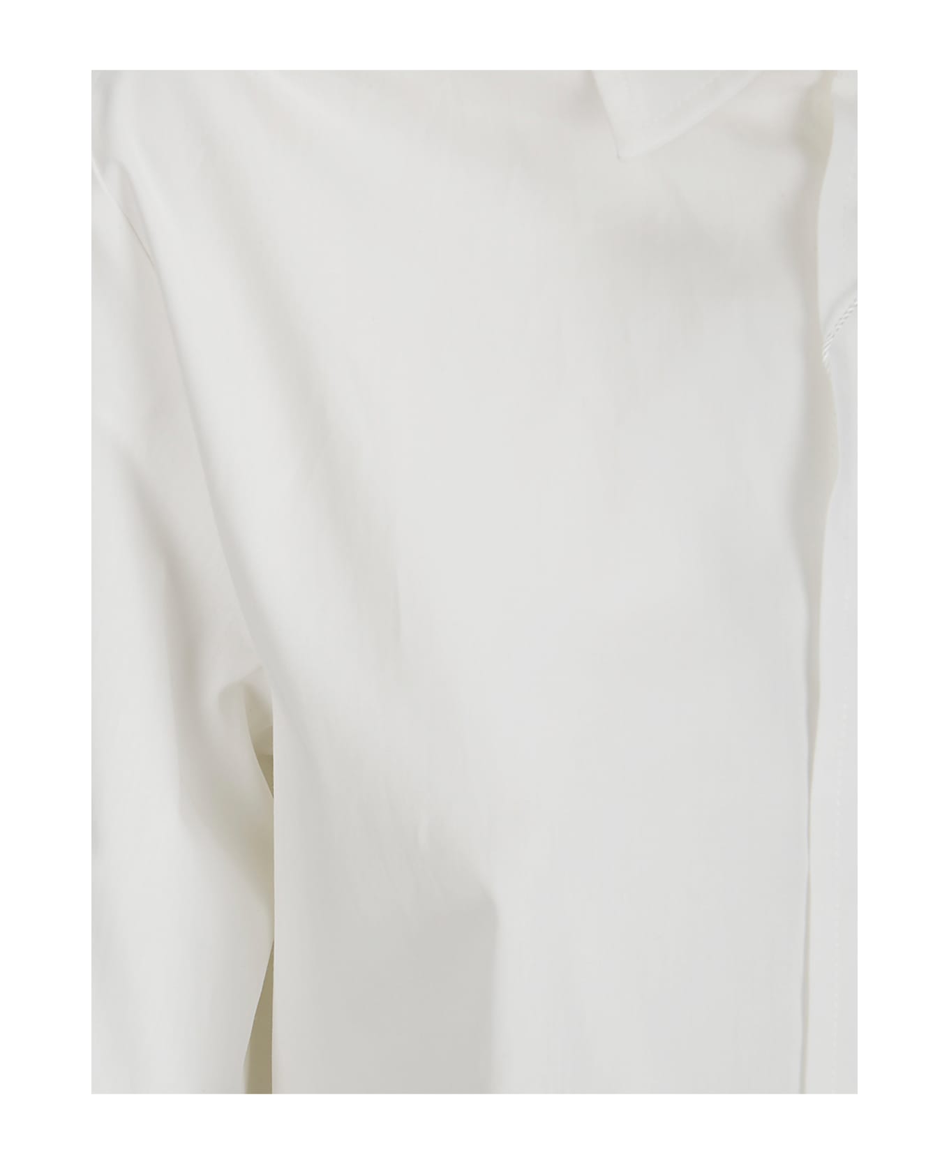 MM6 Maison Margiela White Poplin Shirt - White